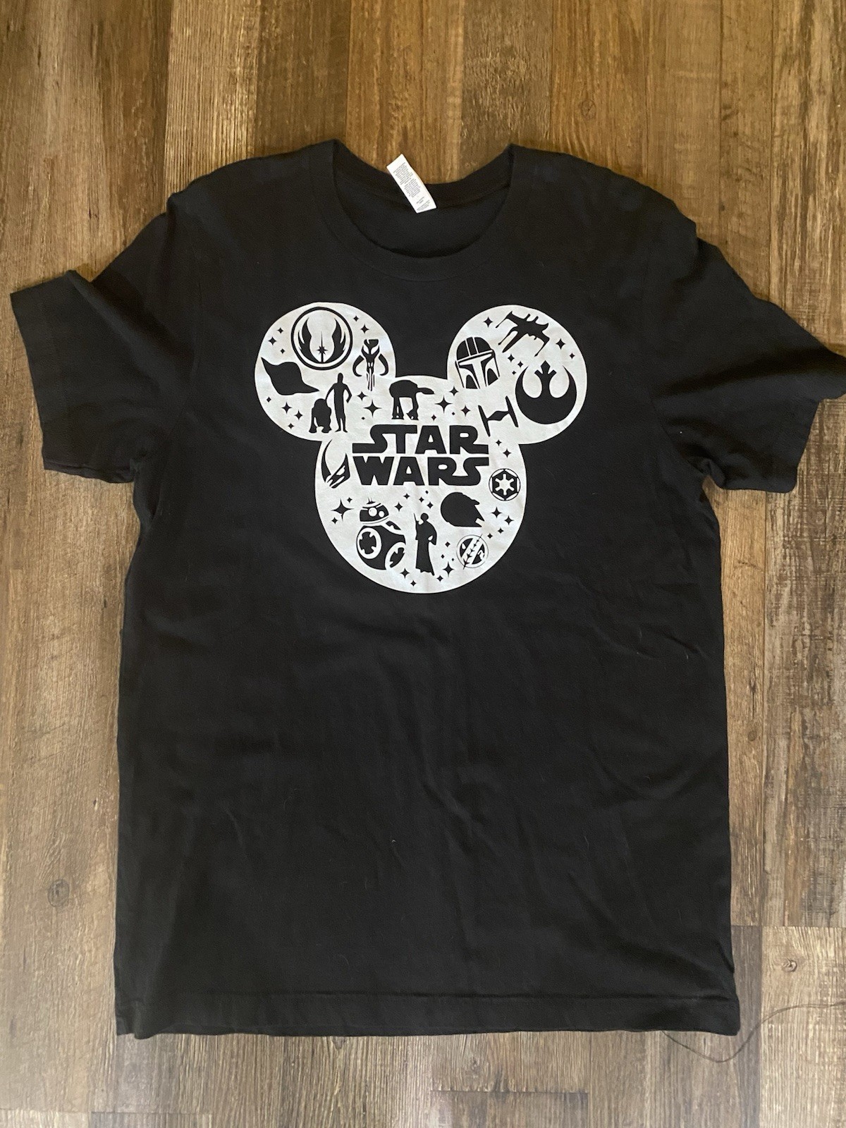 Bella + Canvas Star Wars Black Graphic Print Crew Neck T-Shirt Men's L gallery