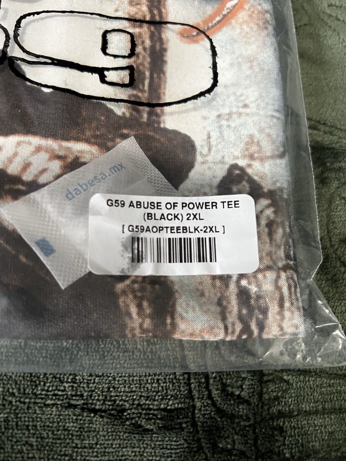 G59 $UICIDEBOY$ ABUSE OF POWER TEE 2XL - Black - New With Tags gallery