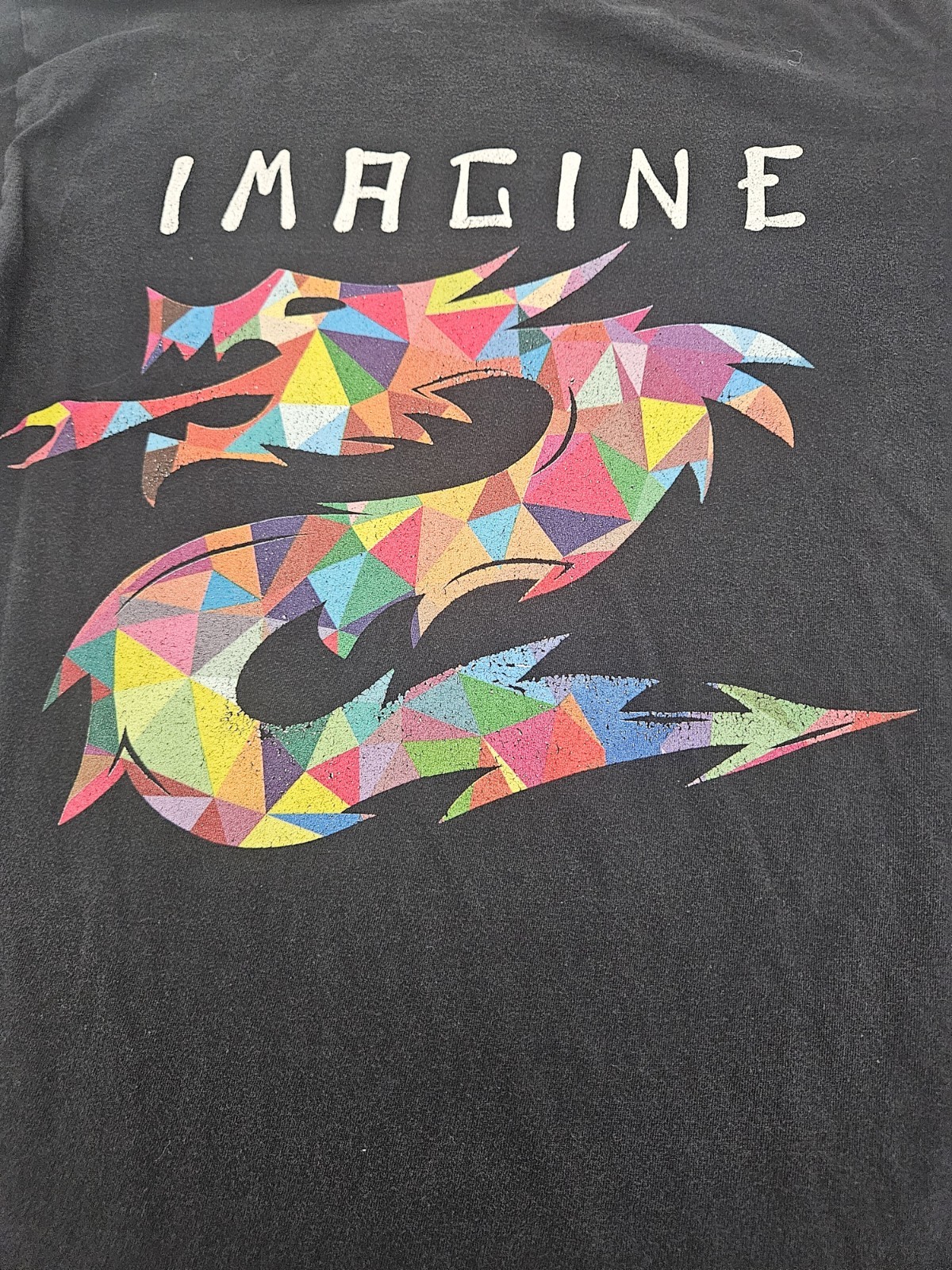 Port & Company Fan Favorite Men’s Black Imagine Dragon Graphic T-Shirt Small