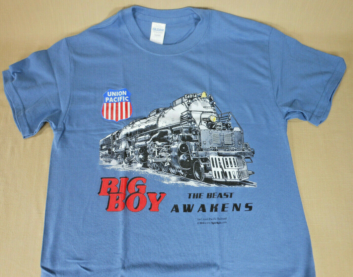 Union Pacific Big Boy 4014 Blue Tee Youth and Adult gallery