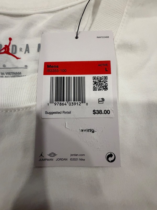 NWT Nike Air Jordan Flight Essentials AJ1 Graphic White T-Shirt Men’s Sz LNWT gallery