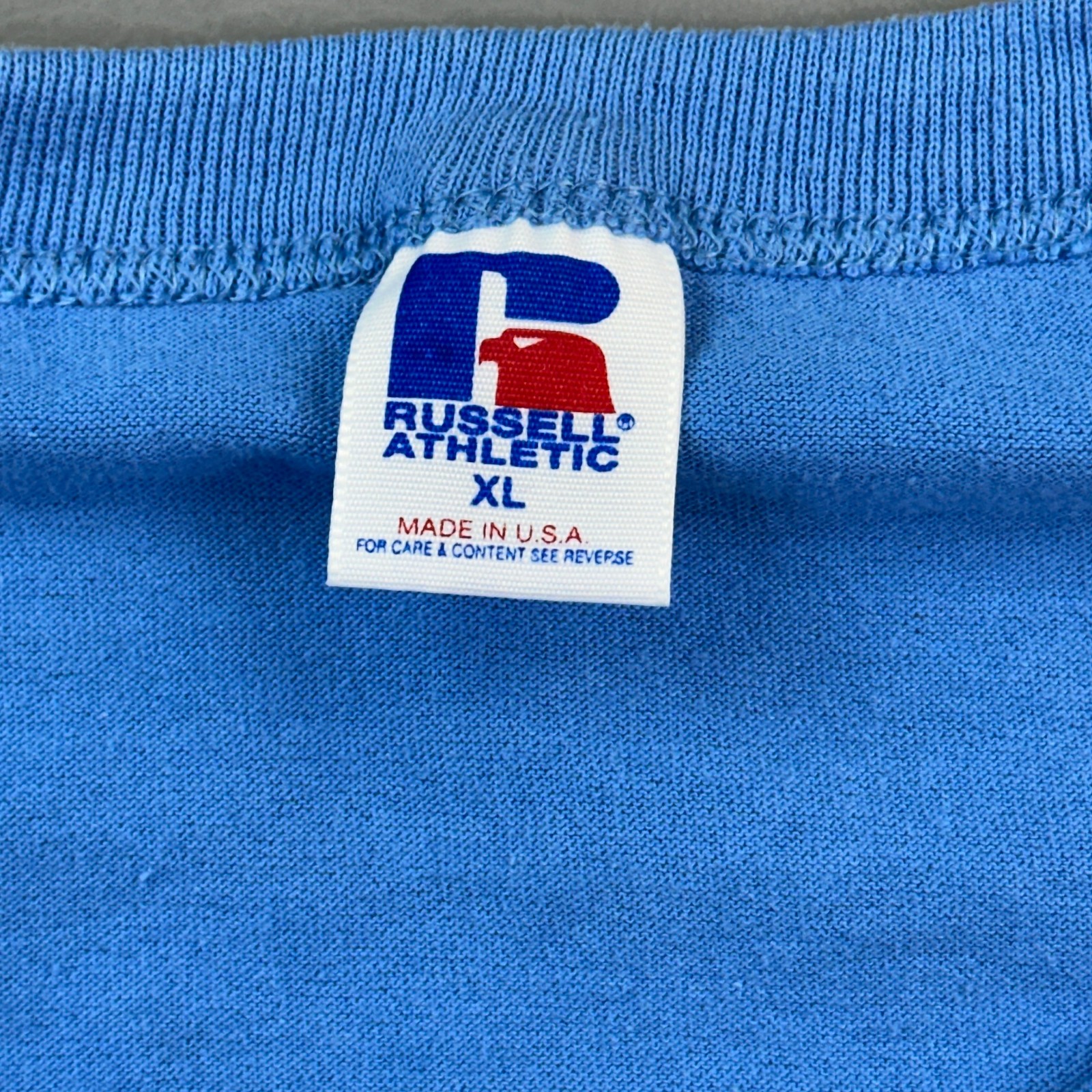 Vintage Russell Athletic Shirt Mens XL Blue Single Stitch Homecoming 95-96 USA gallery
