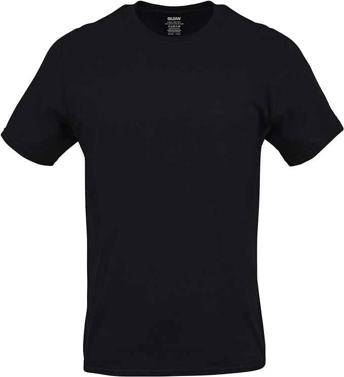 Gildan (6-pack) Black Solid Ultra Cotton Short Sleeve Blank Tee T-Shirt S-XL gallery