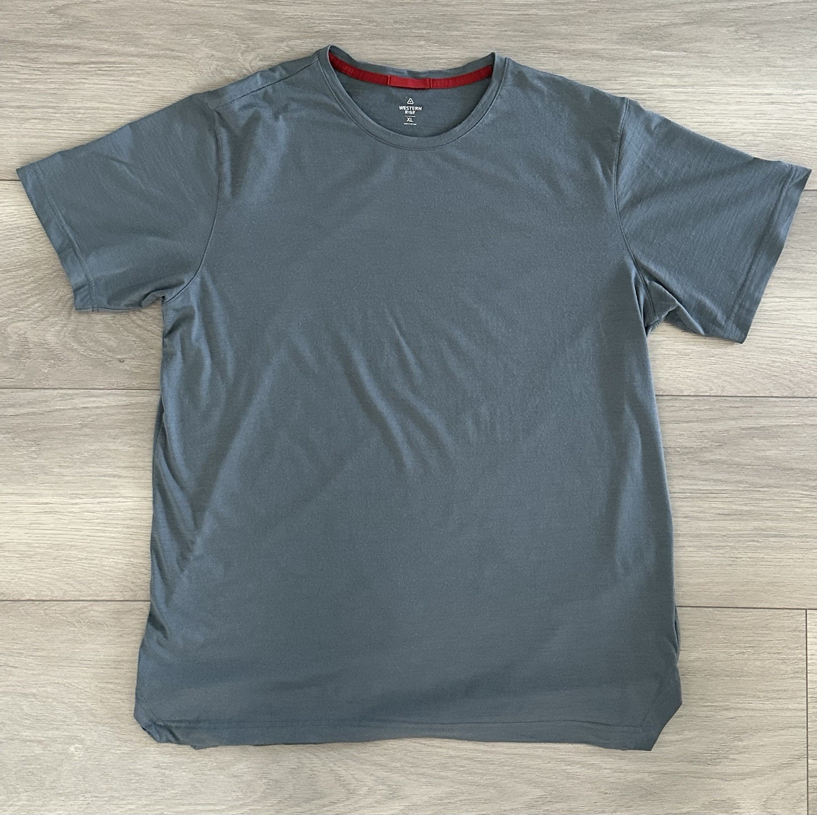 Western Rise Merino Wool Short Sleeve T-Shirt Gray Mens Size XL
