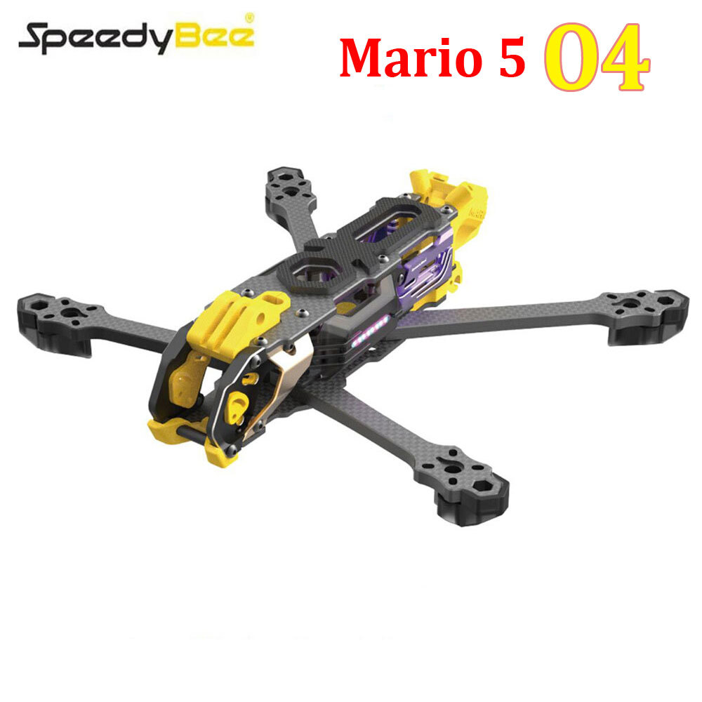 SpeedyBee Mario 5 O4 Frame Kit DC / XH Version with Carbon Fiber Plate RC FPV