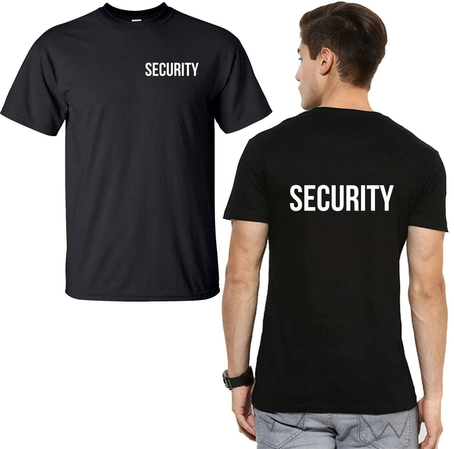 Security Print, Workwear Uniform Police Staff Bouncer Doorman Bodyguard T-Shirt gallery