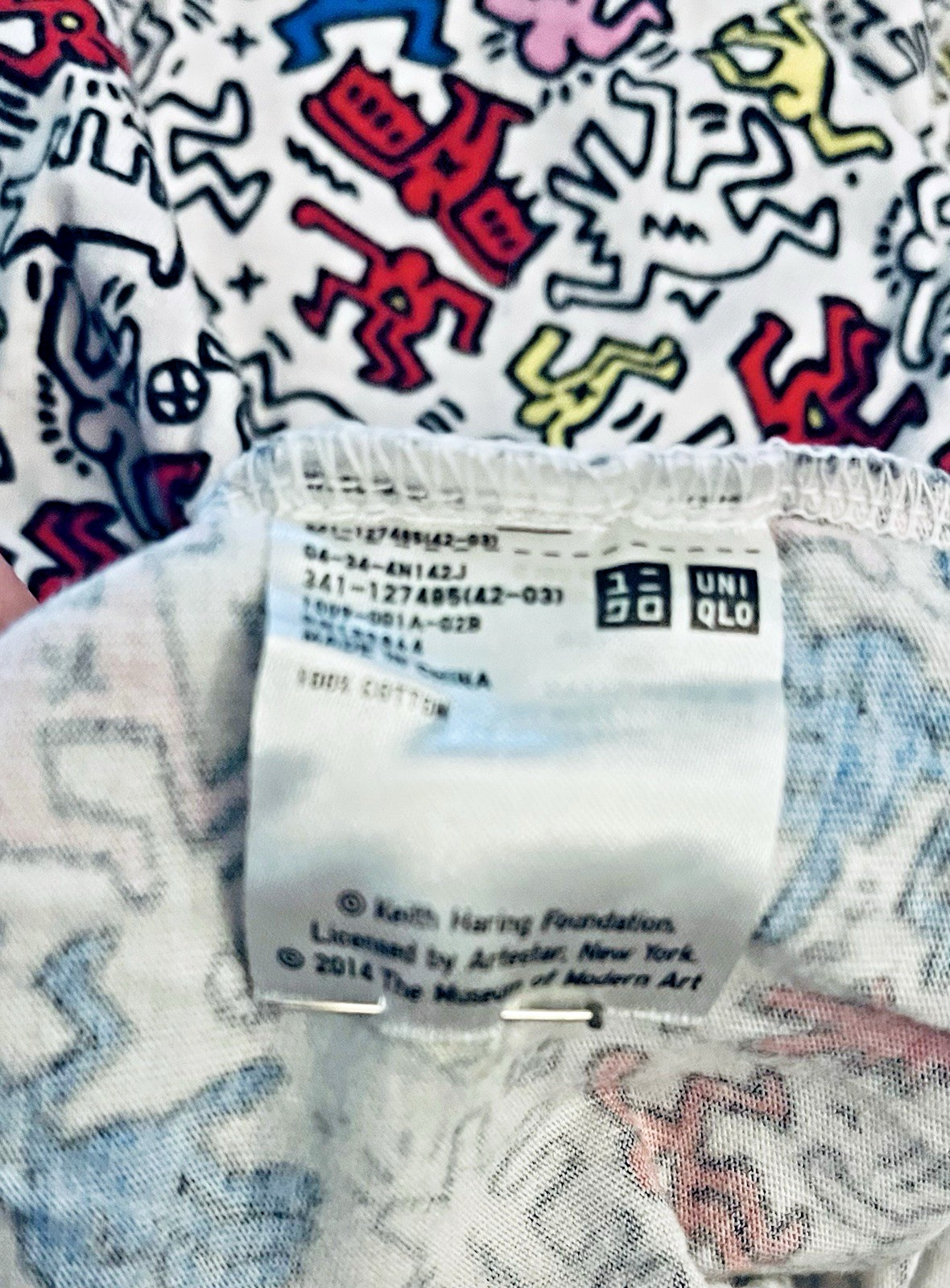 Keith Haring T-Shirt Pop Art Graffiti AOP for MoMA Uniqlo SPRZ NY SZ M gallery