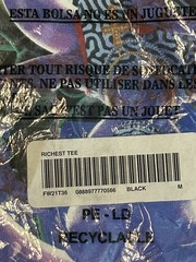 SUPREME RICHEST TEE Black SIZE (MEDIUM) FW21T36