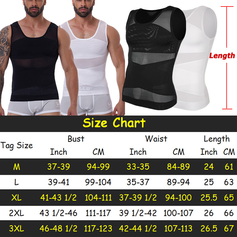Men Abdomen Compression T-Shirt Slimming Body Shaper Posture Corrector Vest Tops gallery