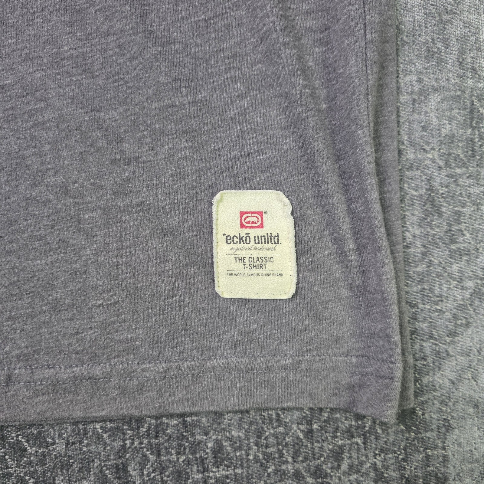 Vtg Y2K Exko Unlimited T Shirt Mens XL Gray Big Classic Logo Polycotton Hip Hop gallery
