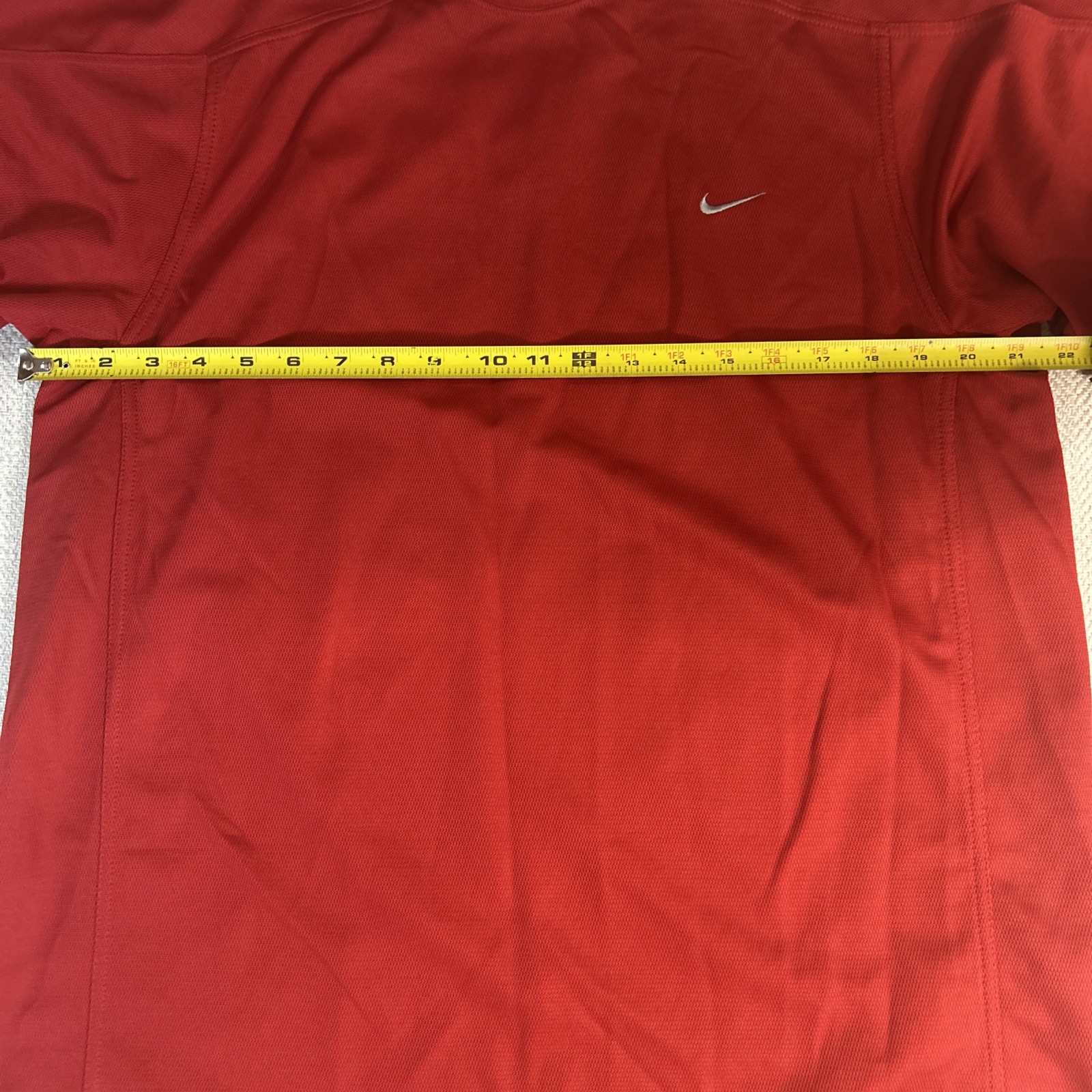 Men's NIKE Pro Training Pull-On Crewneck Red Light Poly T-shirt - Large gallery