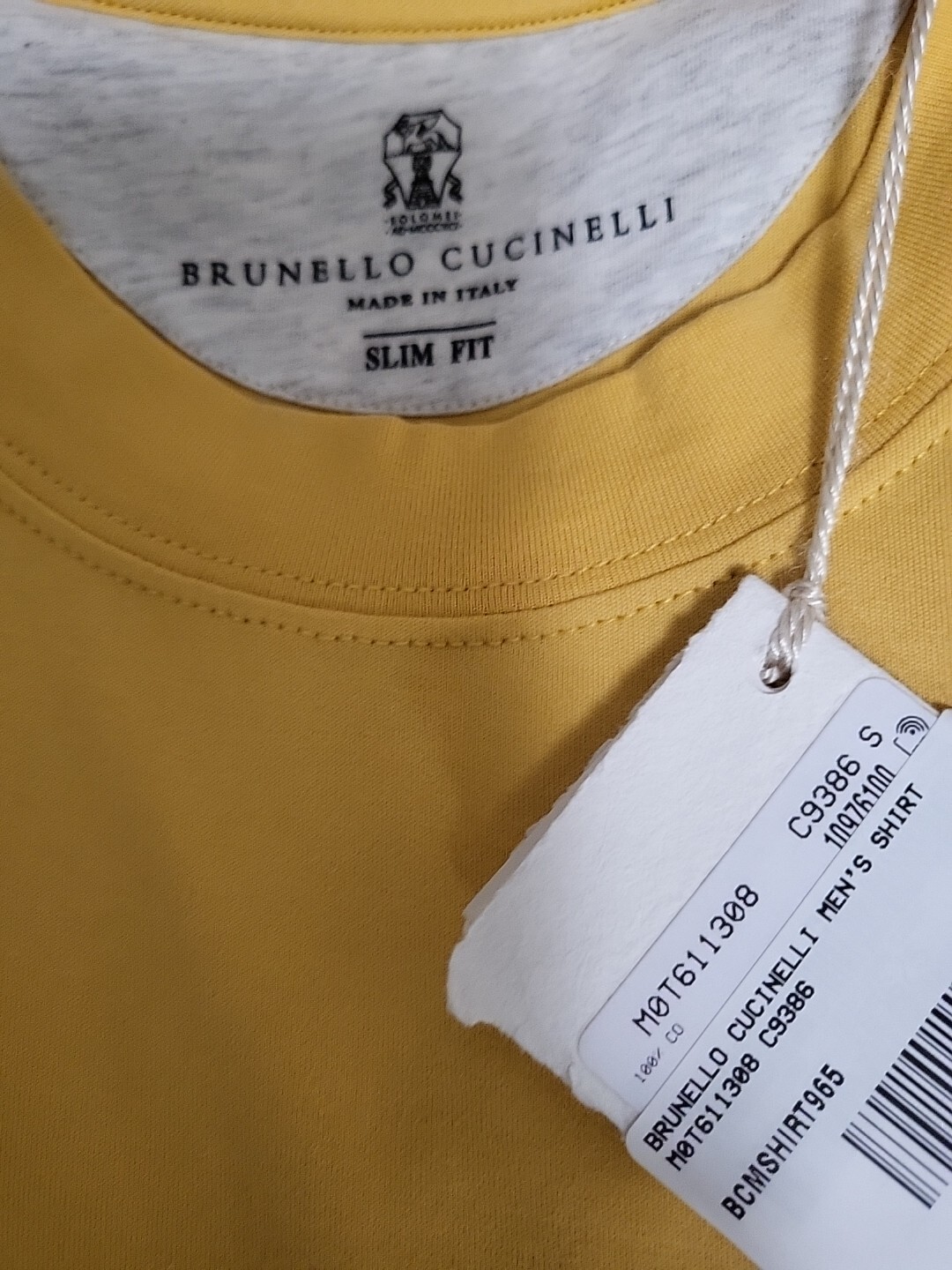 495$ BRUNELLO CUCINELLI MENS COTTON JERSEY T-SHIRT SZ:US S/48EU.Made In Italy gallery