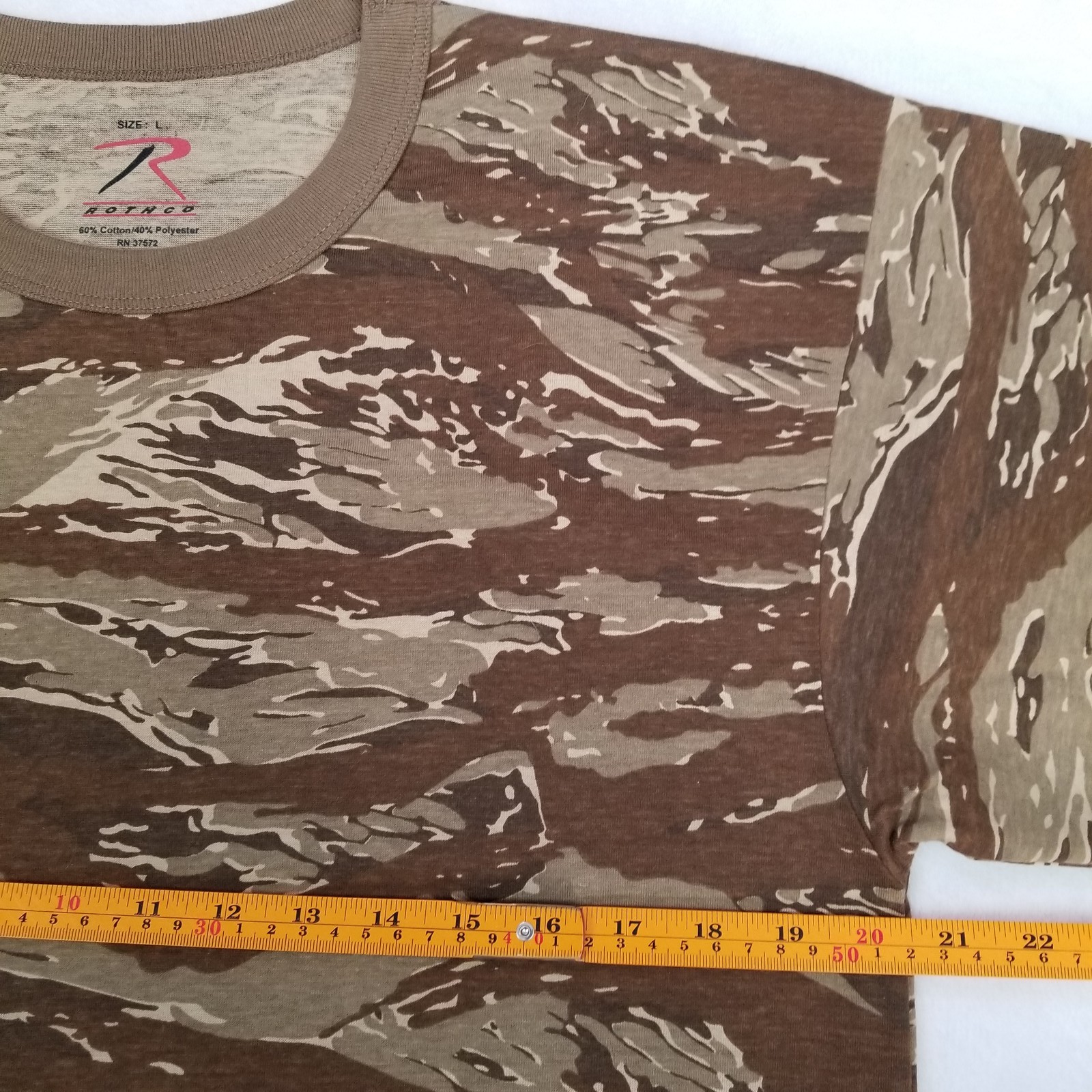 Rothco Unisex Brown Camouflage Short Sleeve Crew Neck T-Shirt Large Casual gallery