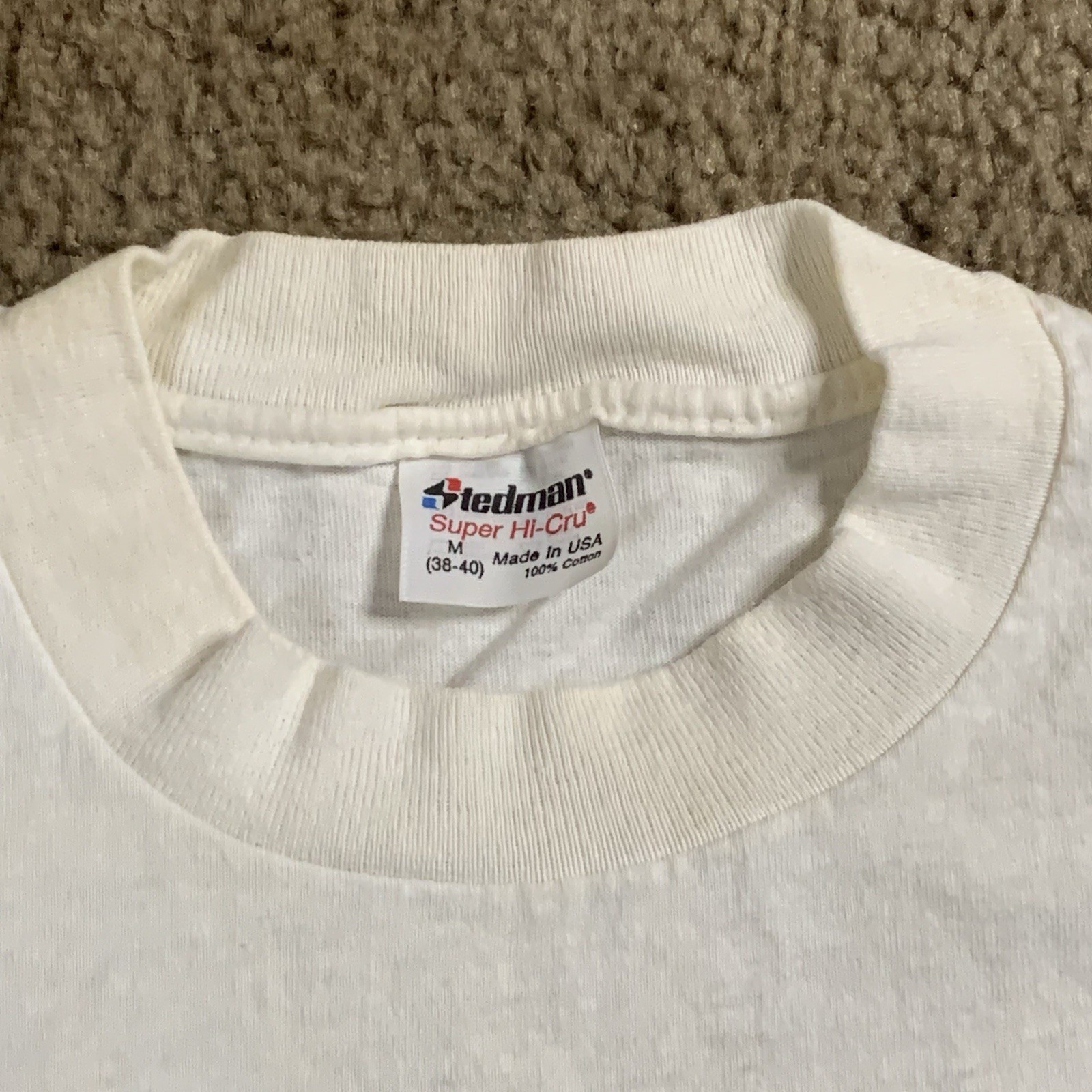 Vintage Stedman Medium White Shirt Funny Quote 80s 90s NSFW Adult Humor gallery