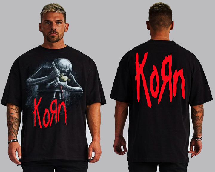 KORN DOLL FRONT AND BACK PRINT HARD ROCK BLACK T SHIRTS MEN'S SIZES gallery