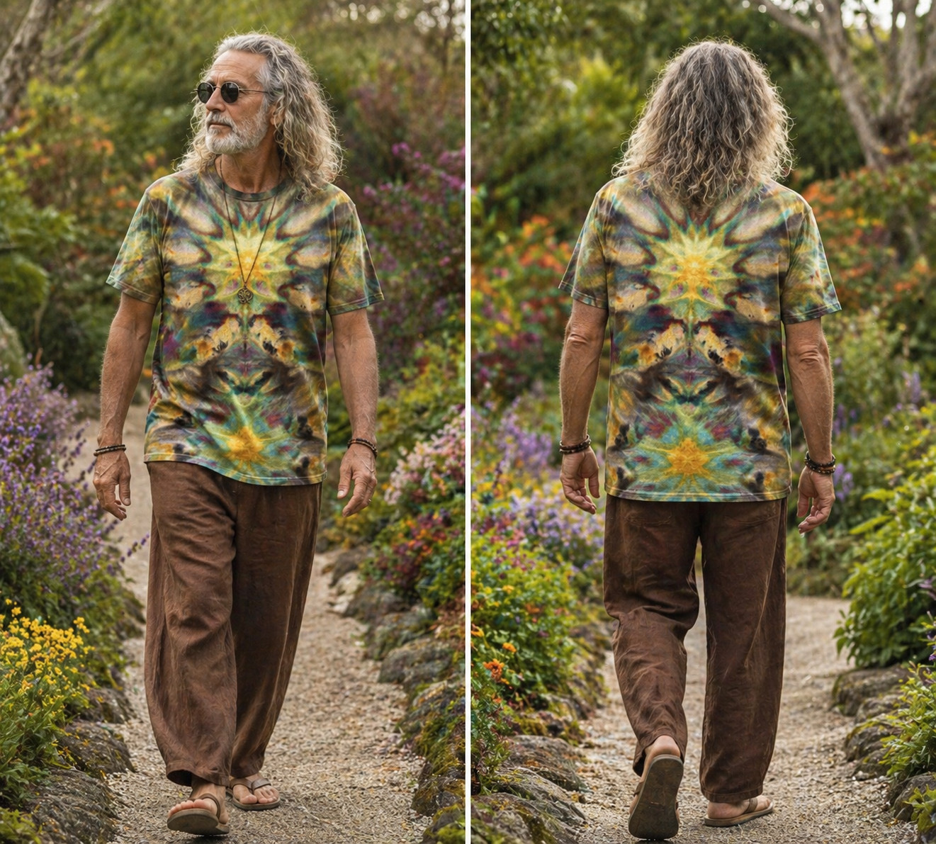 NEW Deity Ice Tie Dye T-Shirt, Unisex XL SS Crew TRIPPY! gallery