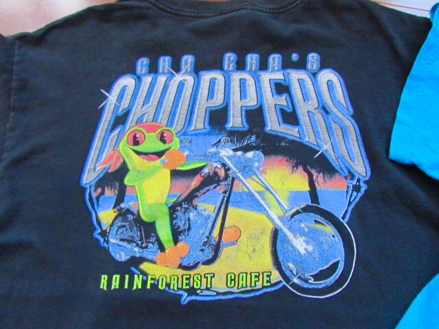 RAINFOREST CAFE ~ Men's M ~ LOT of 2! Crew Neck 100% Cotton Graphic T-Shirts a89 gallery