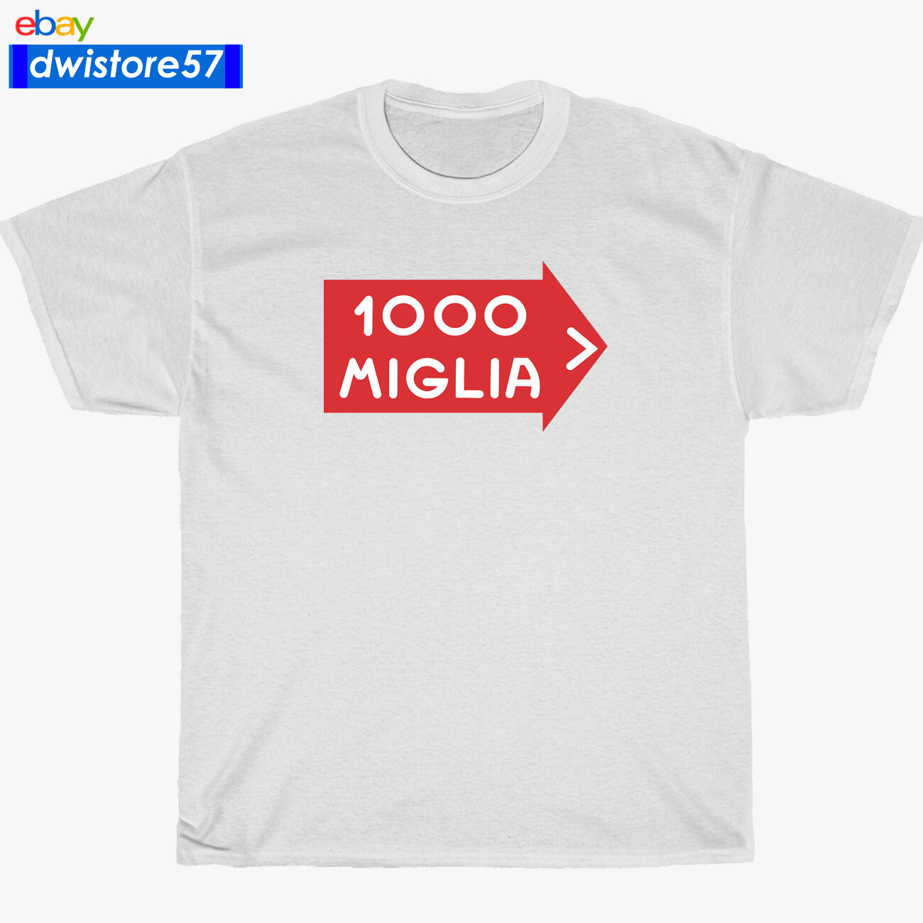 New Mille Miglia Logo Black/Navy/White/Sport Grey T-Shirt S-5XL gallery