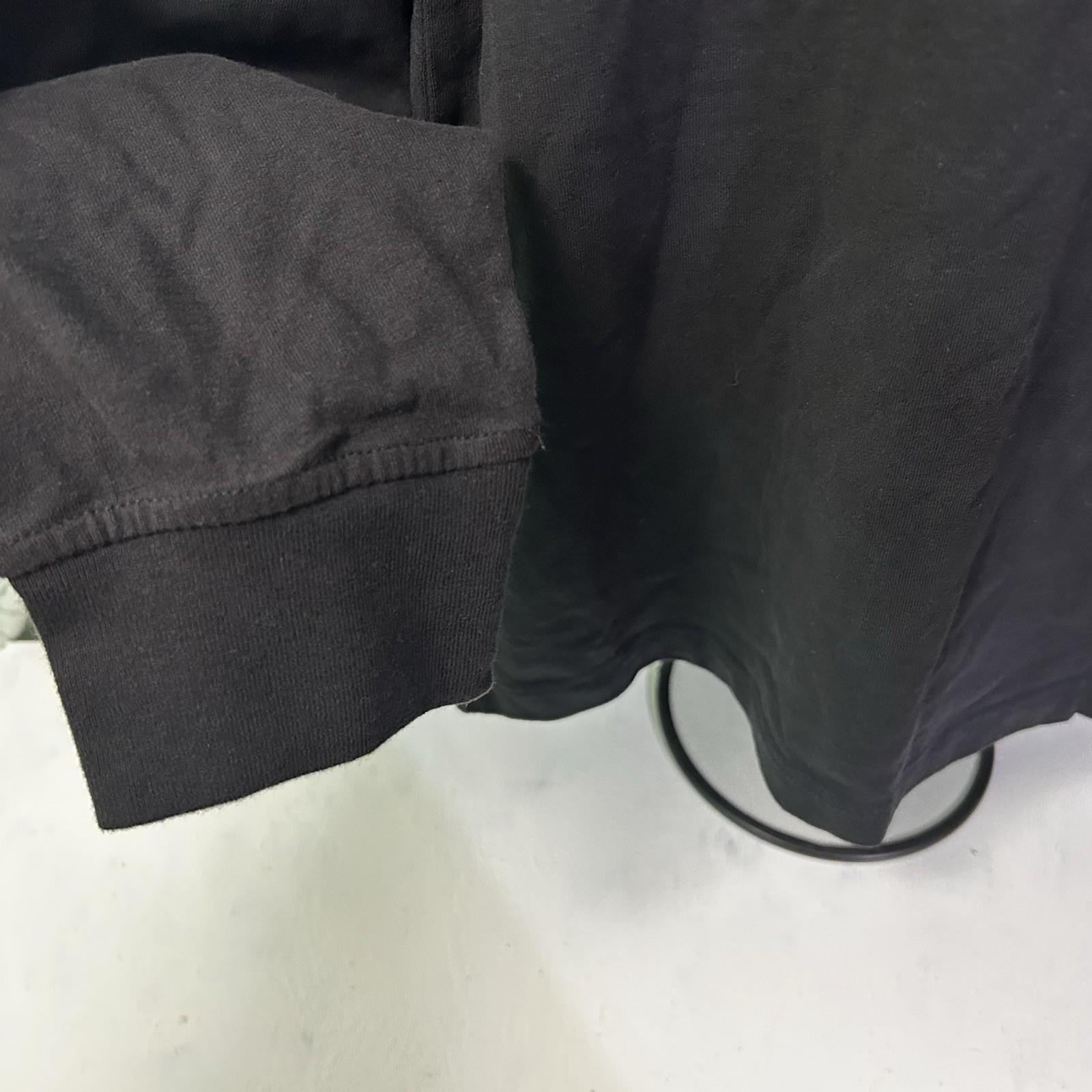 SADDLEBRED Long Sleeve T-Shirt Large Black NWT Solid Blank Plain Casual Dress gallery