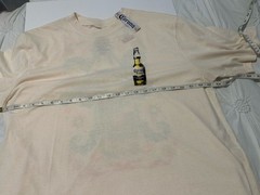 NWT Corona Cerveza Extra Tee Beige With Front/Back Graphic Bottle/Floral Mix/L