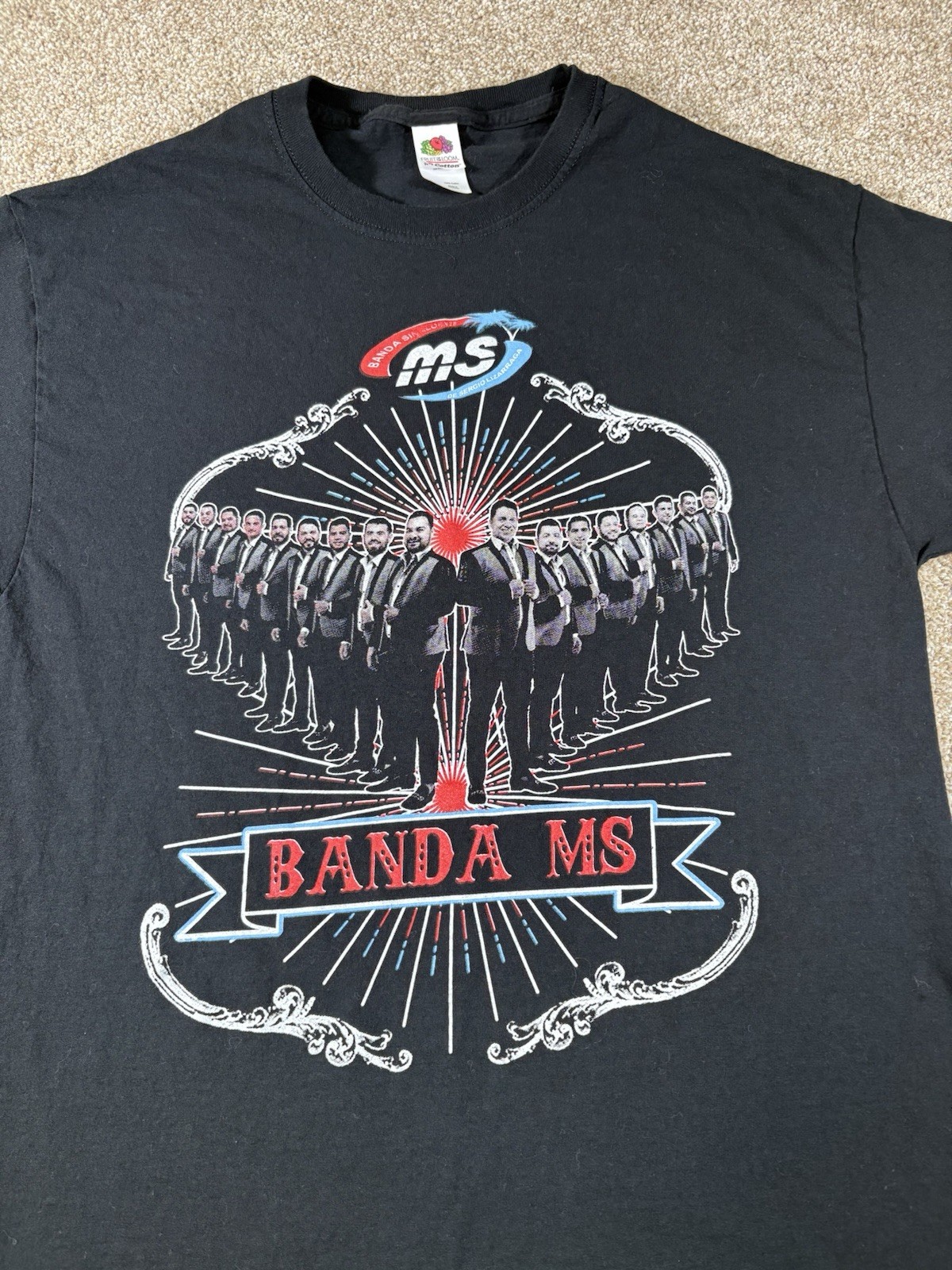2023 Banda MS Sinaloense De Sergio Lizarraga T Shirt • Adult Size Medium gallery