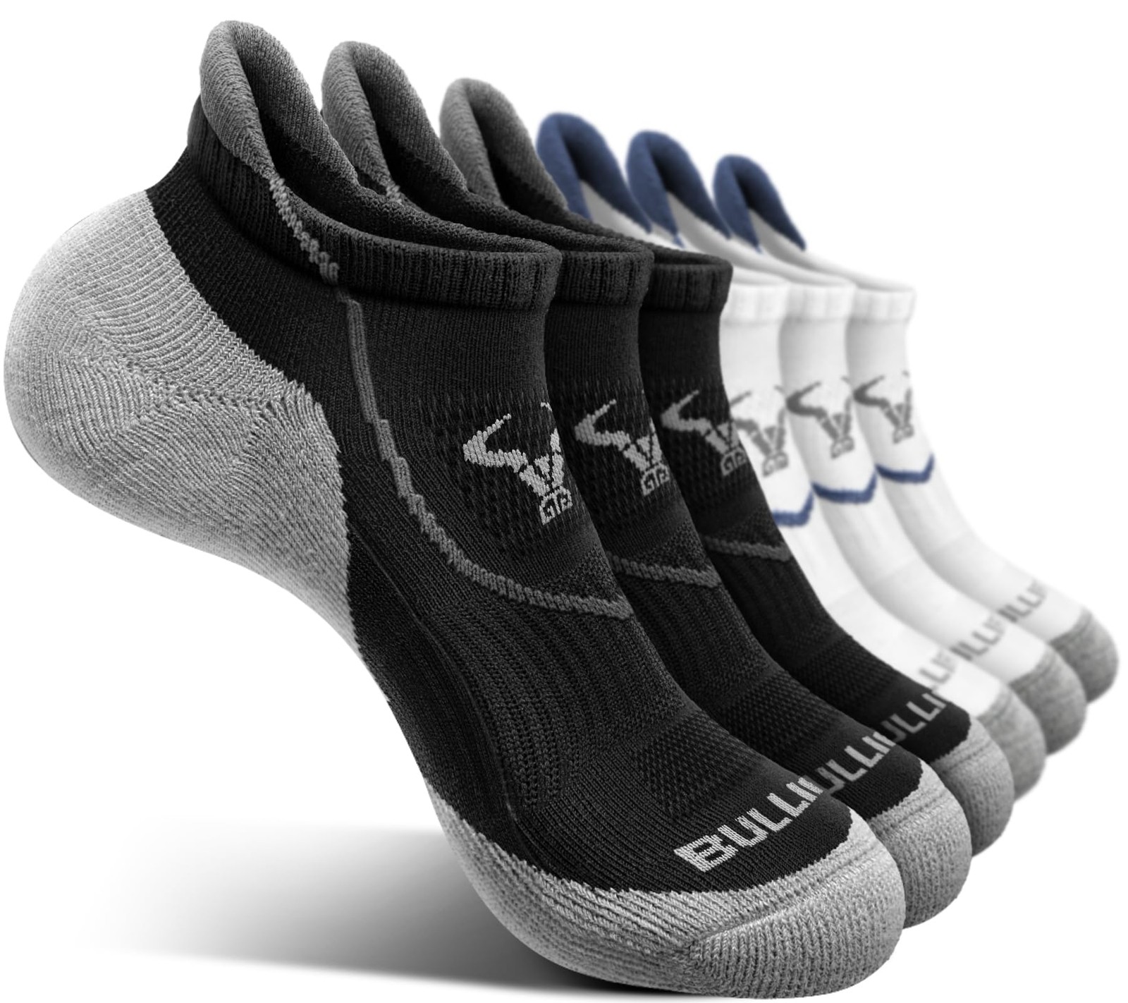 Men’s Ankle Socks Multi Pack Athletic Running Socks Wicking Cushioned