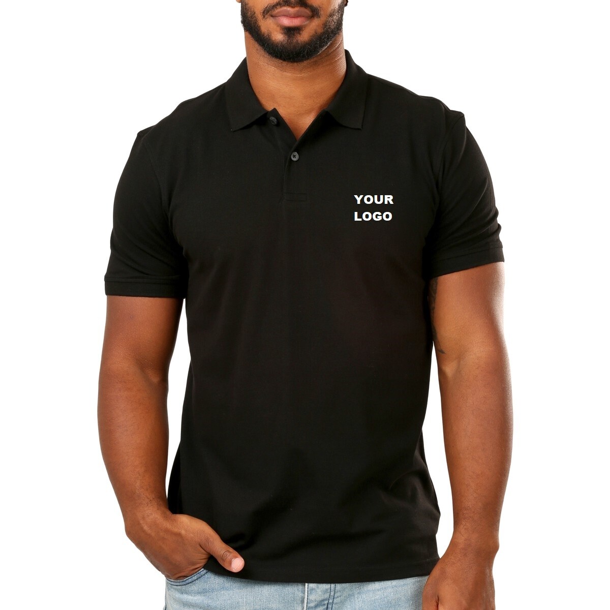 Polo Shirt Custom Embroidery Your Logo Free setup gallery