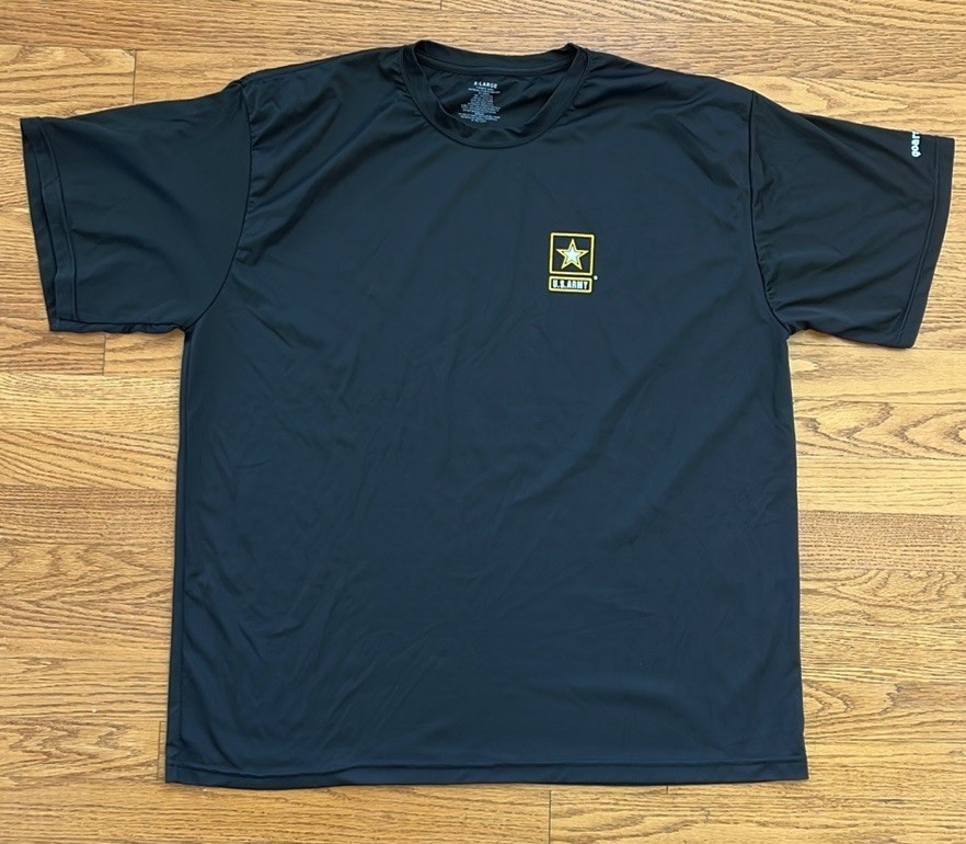 US Army T-Shirt Men's Size XL Black Physical Fitness Uniform FT Knox gallery