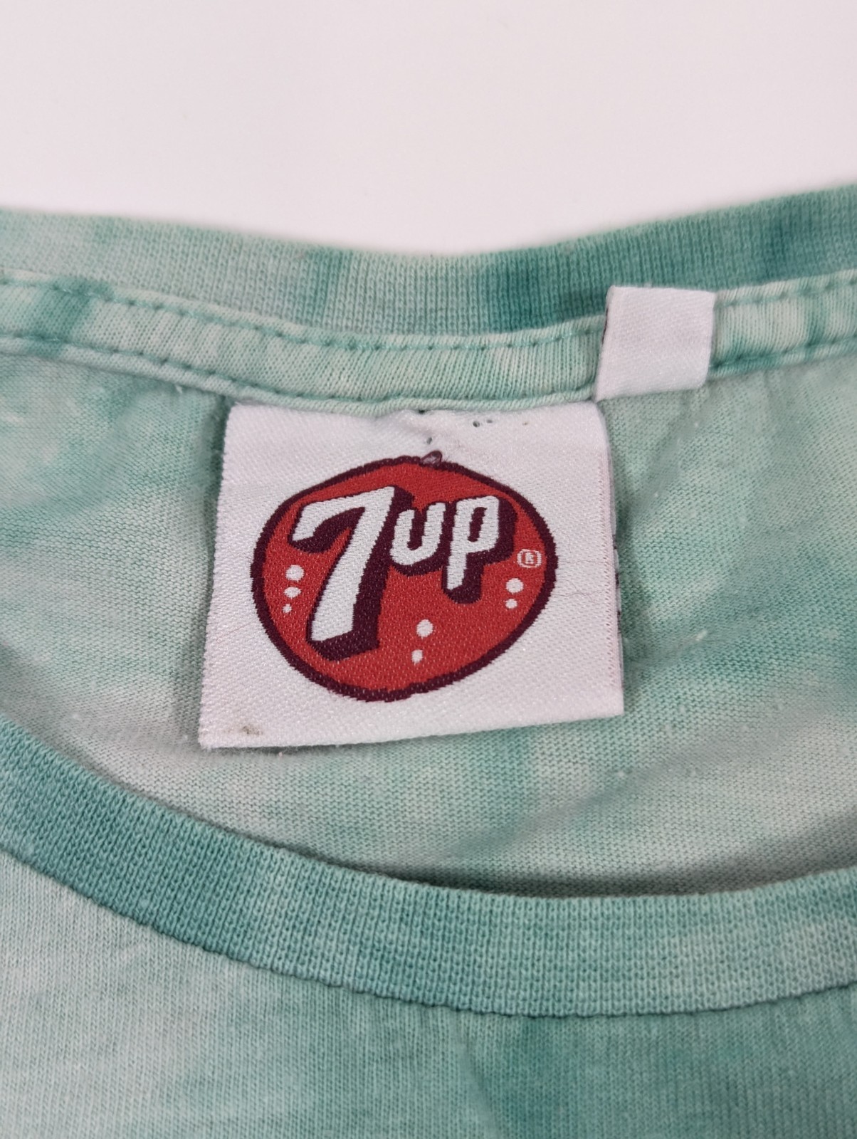 Vintage 7Up T Shirt M Green Tie Dye Promo Retro Soda Single Stitch Short Sleeve gallery