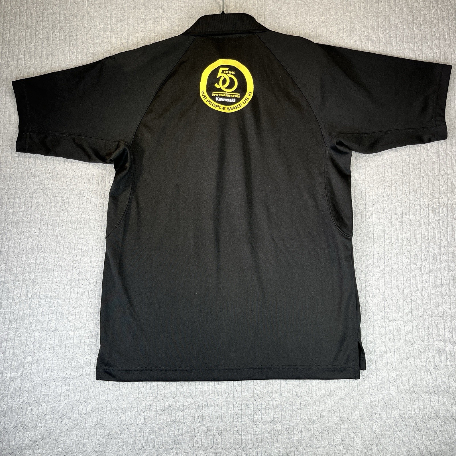 Kawasaki motorcycle polo shirt S 50th anniversary motocross dirt bikes, rare gallery