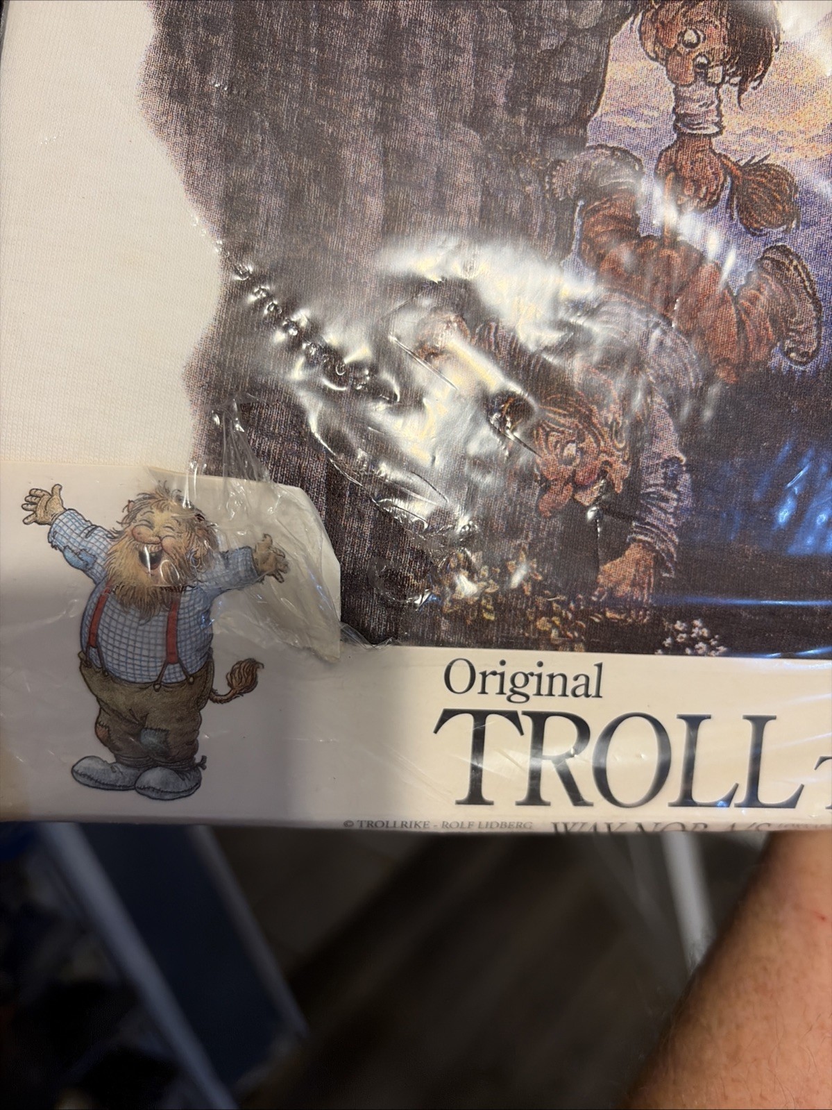 Vntg NyForm Trolls T-Shirt 100% Hurricane Cotton NIP Size 2-3 Norway Early 1990s gallery