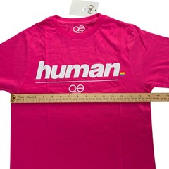 Queer Eye Human Pink Graphic Print Logo Crew Neck T-Shirt Men M Cotton