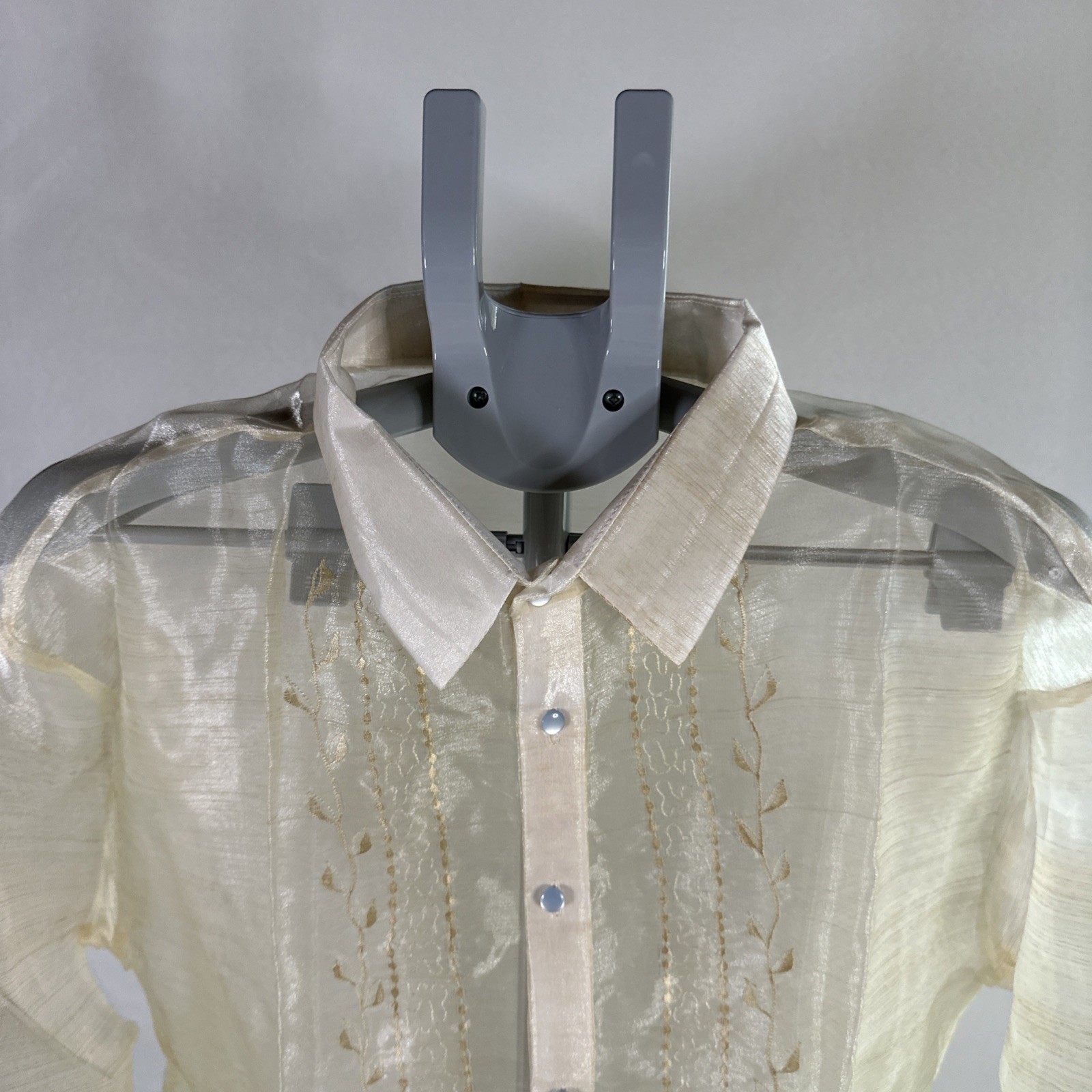 Barong Tagalog Formal Wear Men’s Size 4X NWOT Philippines Organza gallery