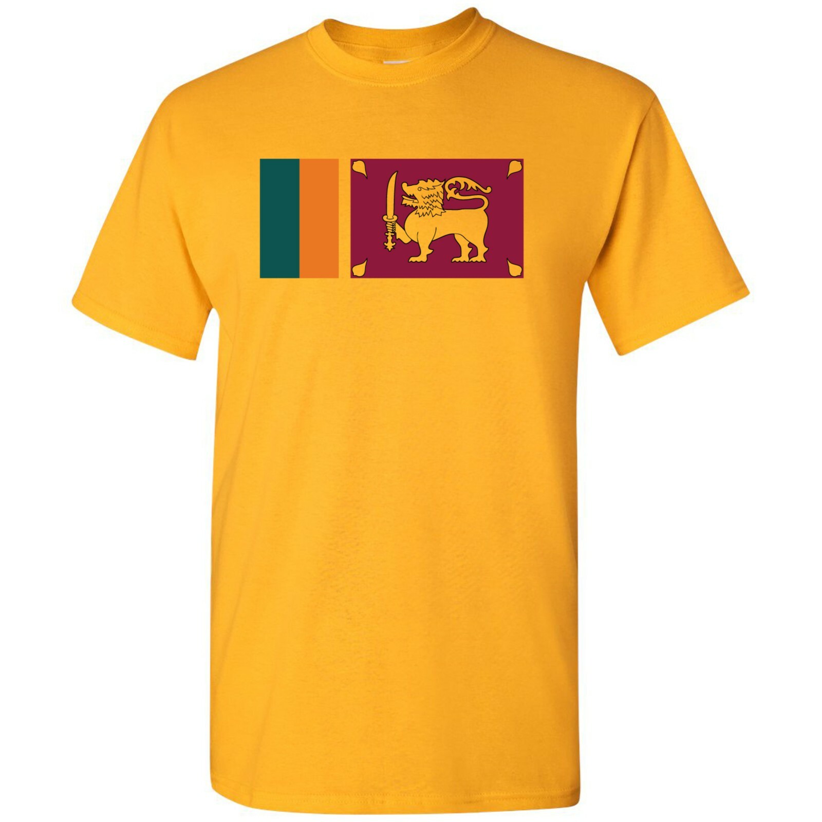 Sri Lanka Flag - Classic Country Home Souvenir National Pride T Shirt - Gold gallery
