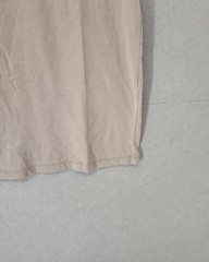 Asos Men Shirt Medium Beige 100% Cotton Short Sleeve Crew Neck Regular Fit Tee