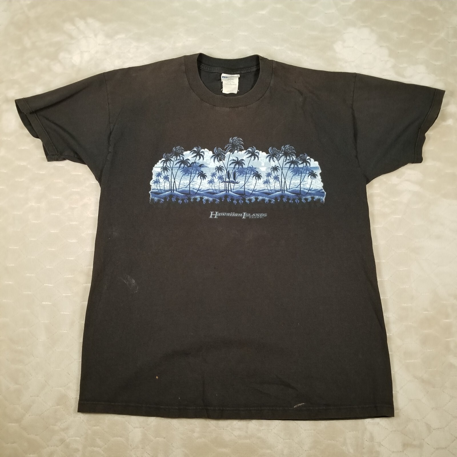 VTG Hawaiian Island Brand Shirt Sz Lg FADED WORN See Pics gallery