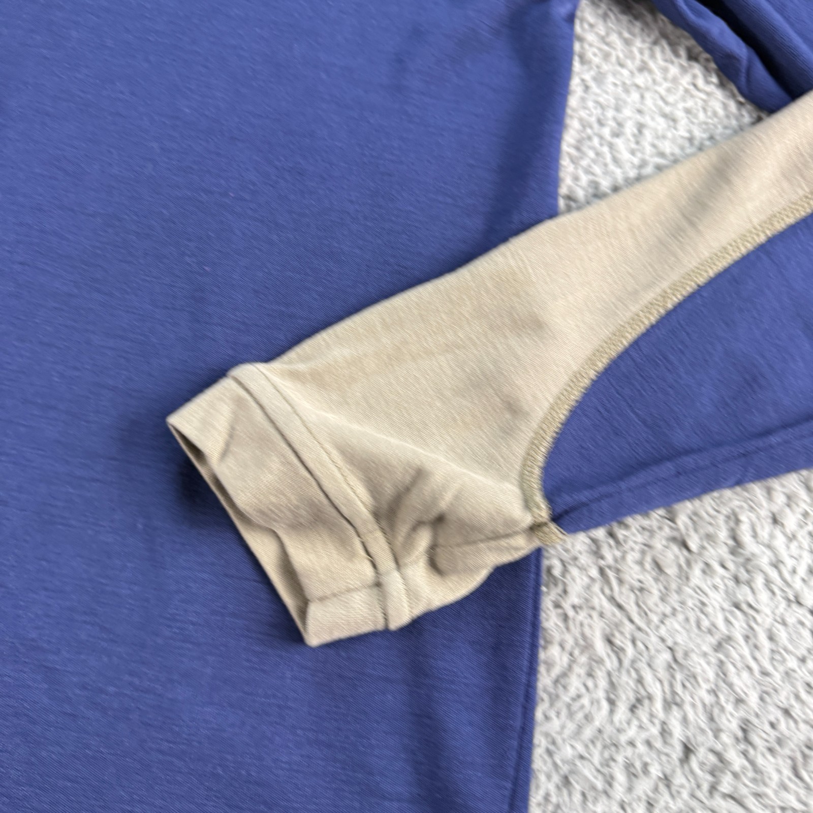 Ibex Superwashed Merino Wool Long Sleeve Shirt Men’s Large L Top Blue Hiking USA gallery