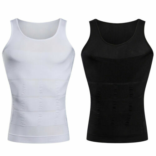 MEN SLIMMING BODY SHAPER BELLY TUMMY CONTROL COMPRESSION VEST SHIRT UNDERWEAR UK gallery