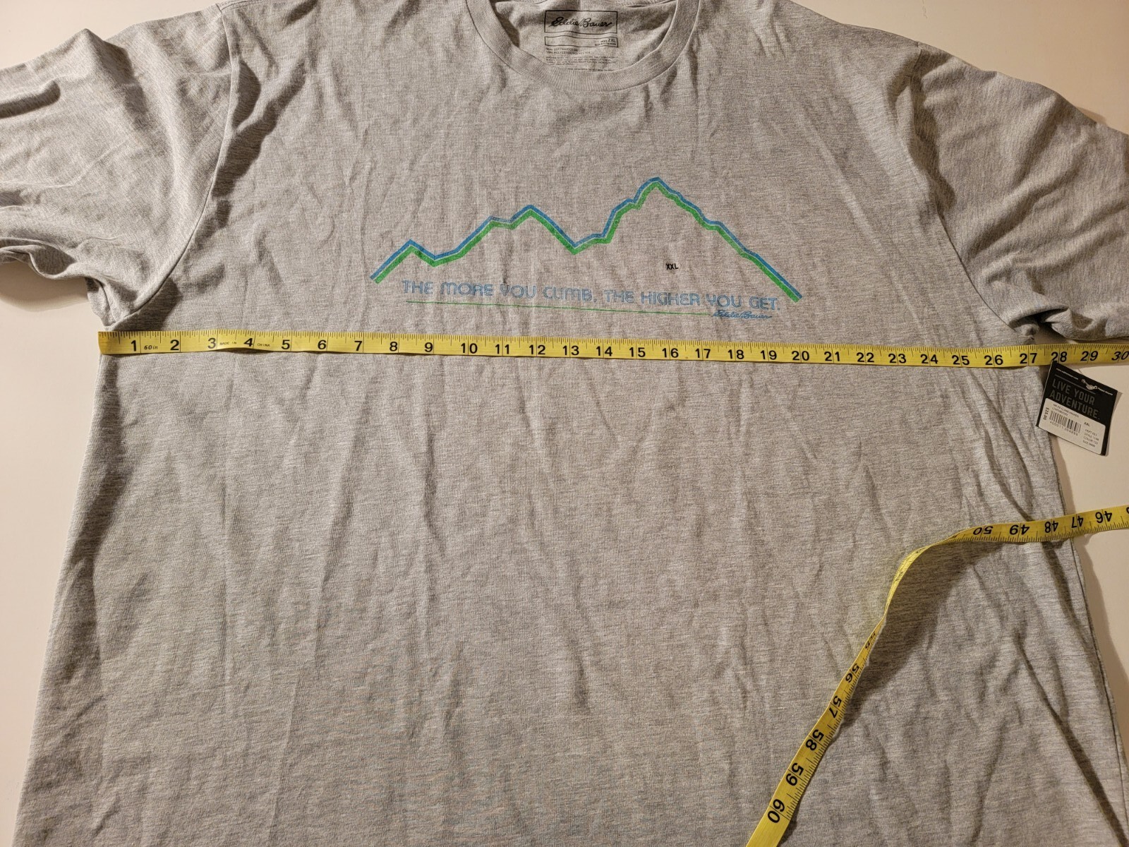 NWT The More You Climb The Higher You Get Eddie Bauer T Shirt 2XL polycotton gallery