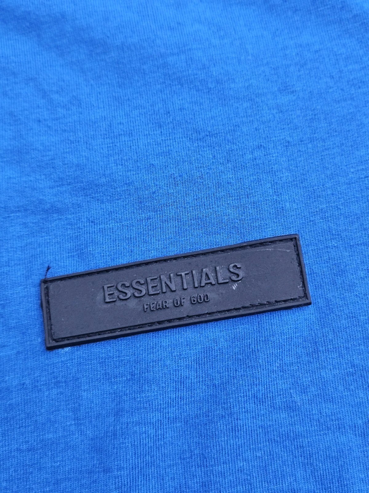 NWT Essentials Fear Of God T Shirt Mens Medium Blue Streetwear Punk Grunge gallery