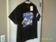 NEW NIKE RACING “Air Max 97 Racing Tee” MEN’S BLACK PINK T-SHIRT 2XL DR8000-010