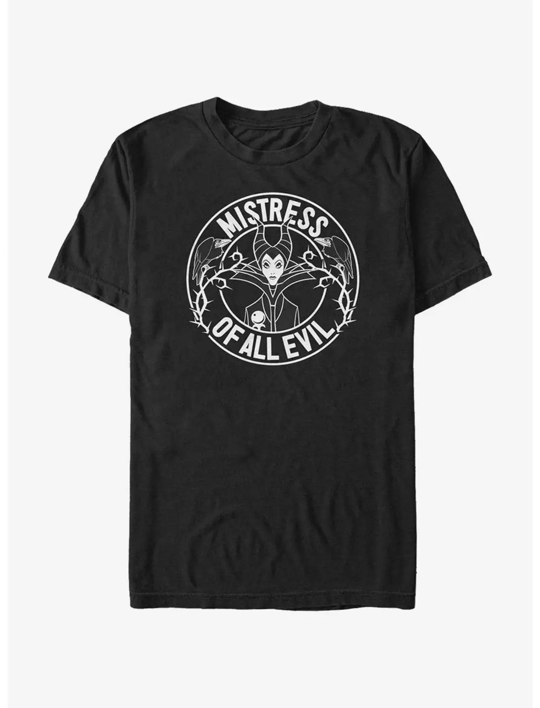 Disney Villains Mistress Of Evil Stamp Black T-Shirt gallery