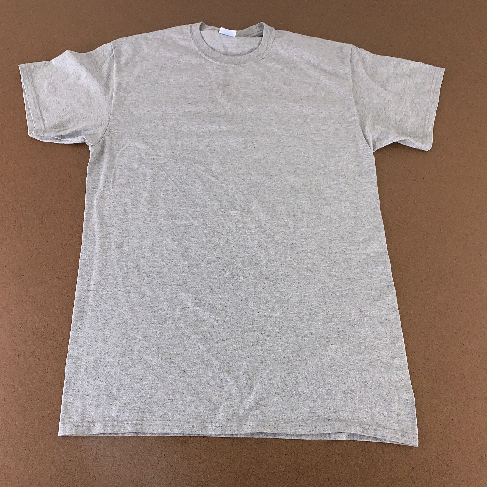 Port & Company Core Cotton Men’s Large Heather Gray Short Sleeve T-Shirt New