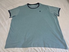NEW Psycho Bunny Big & Tall Quinton Textured Pique Green Combo S/S Tee SZ 6XL