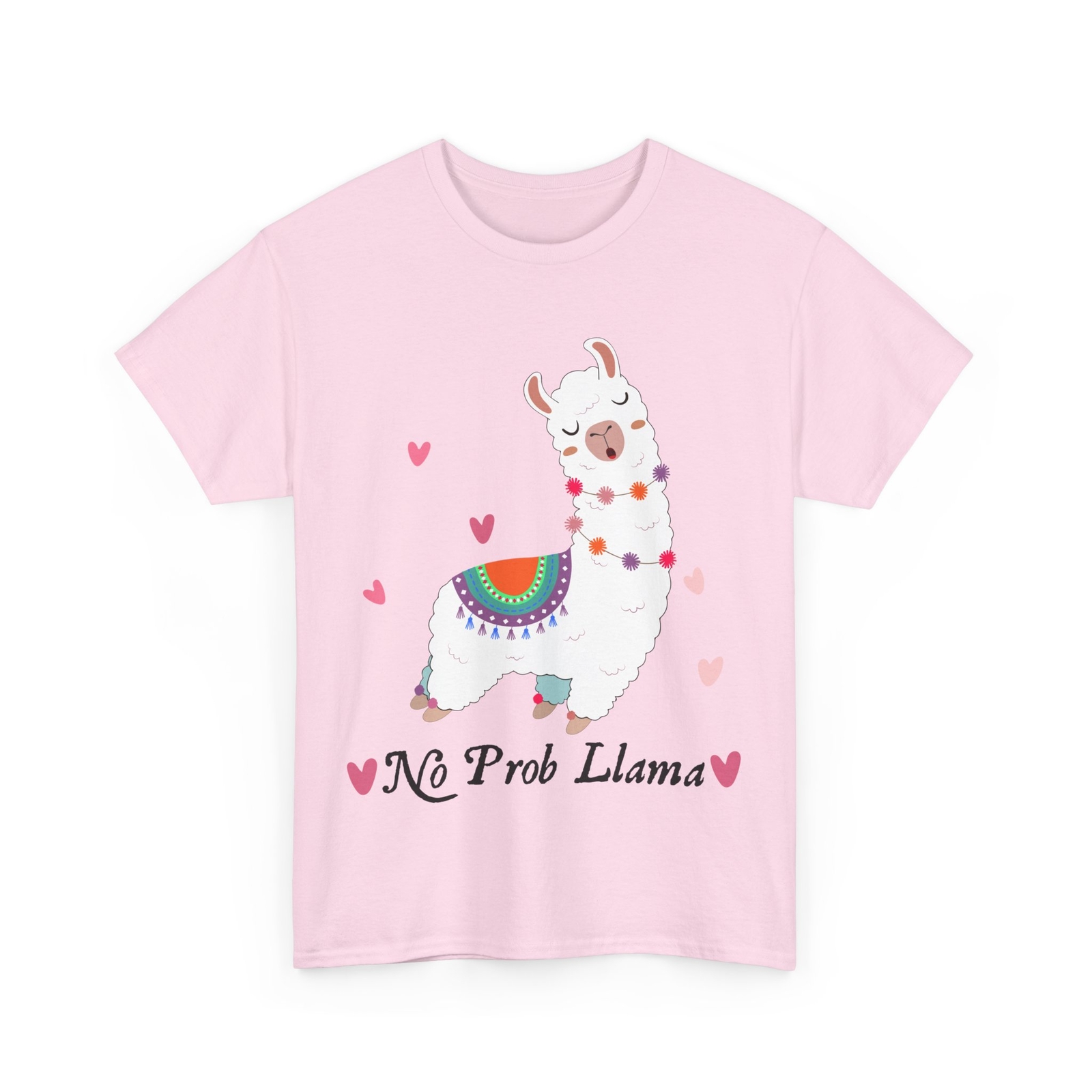 Llama Shirt, No Probllama Funny T-shirt, Llama Lovers Women Men Shirt gallery