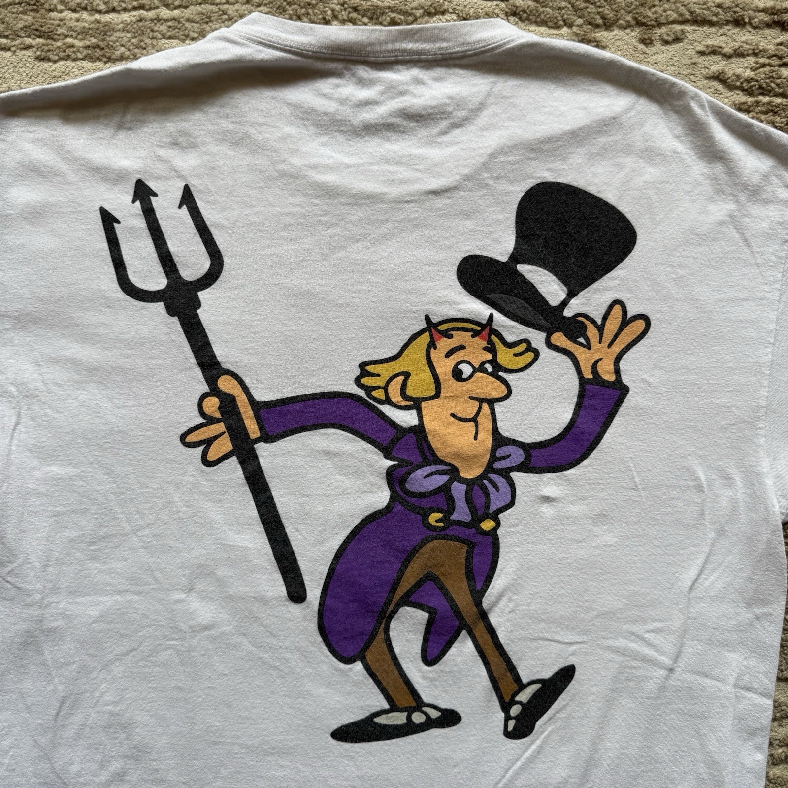 Half Evil Charlie Chocolate Bar Factory Parody Mens XL White Golden Ticket Candy gallery