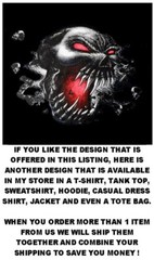 Outlaw Viking Axe Vampire Skull Gothic Tattoo Death Dealer Demon T-shirt AB55