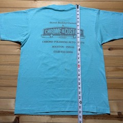 Vintage 1992 Spring Cling XIV Chrome & Custom Houston Texas T-Shirt USA – Large