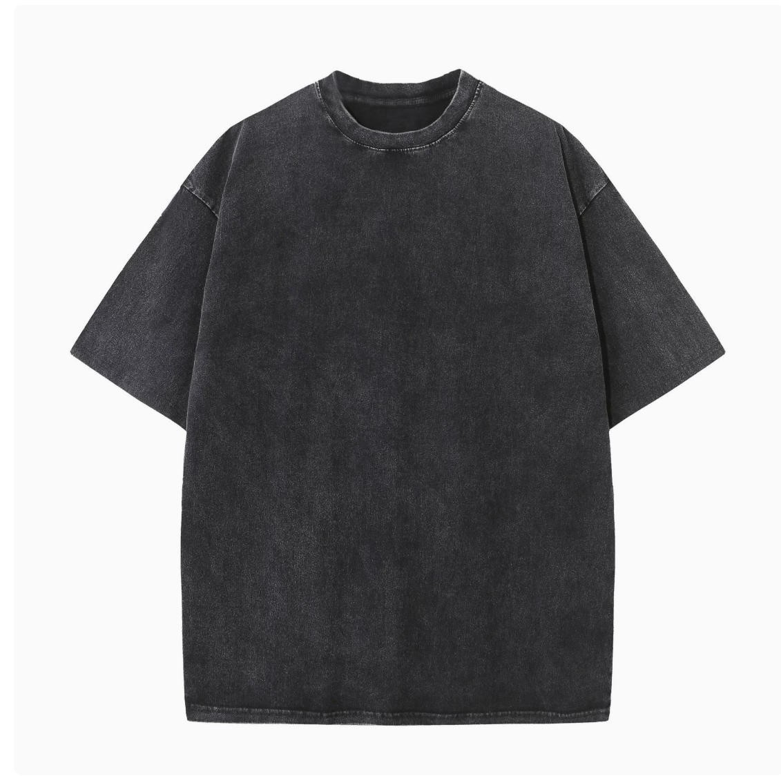 Summer Men's Washed T-Shirts 230G Heavy Cotton Vintage Faded Color Oversized Hot gallery