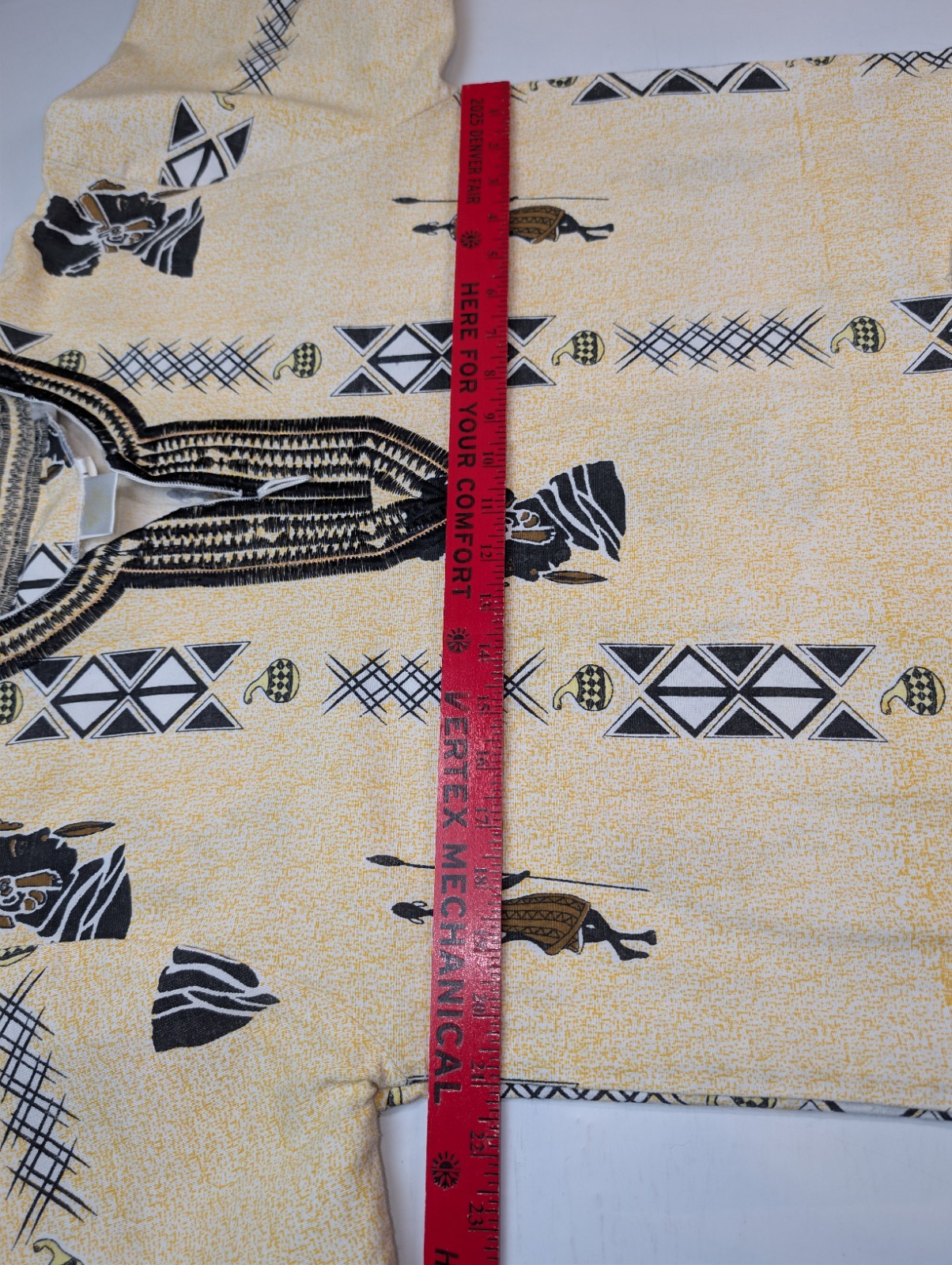 Shirt Pullover L Broadcloth SS Dashiki Aztec Aborigine Pockets gallery
